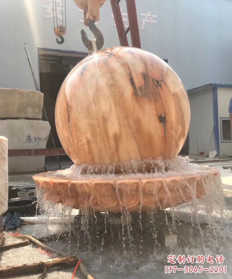 长沙时来运转风水球石雕