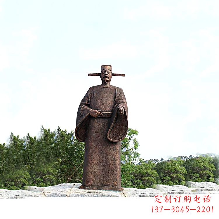 长沙世界法医学鼻祖纯铜宋慈公园景区终归历史名人雕像