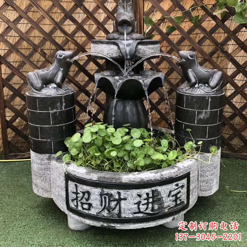 长沙双层喷泉石雕
