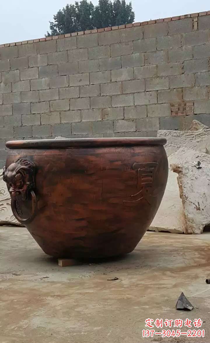 长沙水缸铜雕