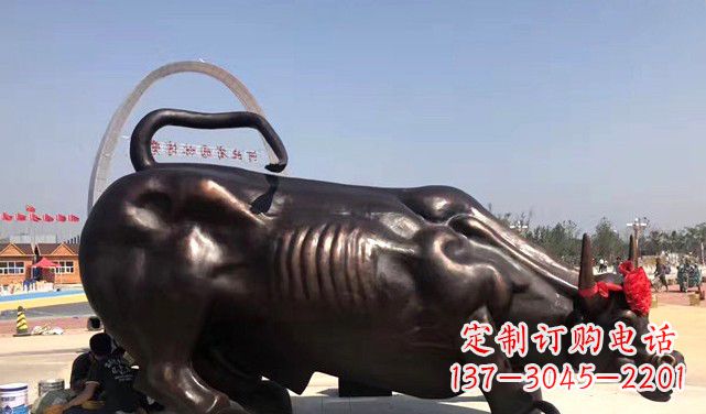长沙水牛铜雕