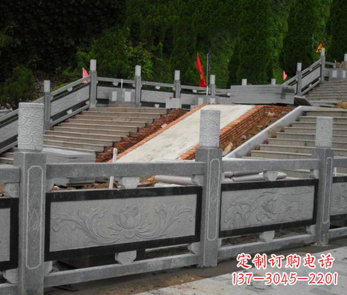 长沙寺庙景观仿古石栏板 (2)