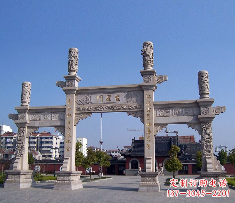 长沙寺庙景观石牌坊