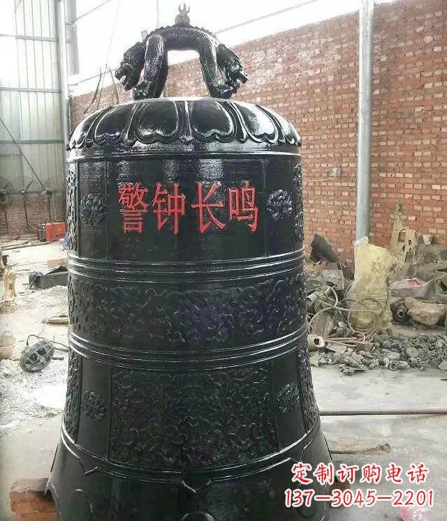 长沙寺庙铸铜钟铜雕 (4)