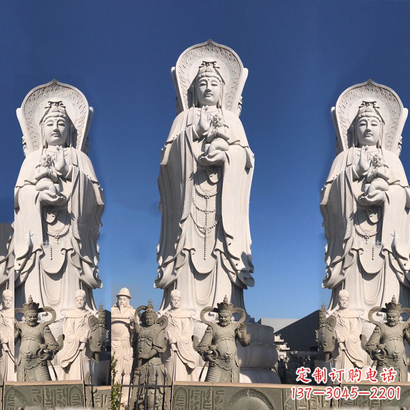 长沙送子观音大型石雕塑