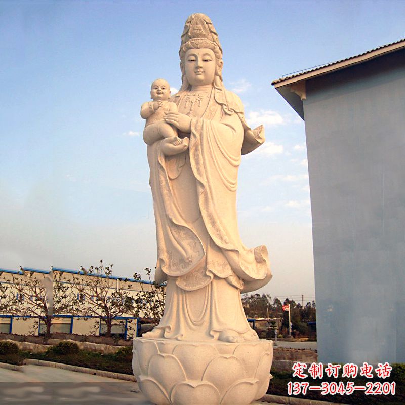 长沙送子观音石雕