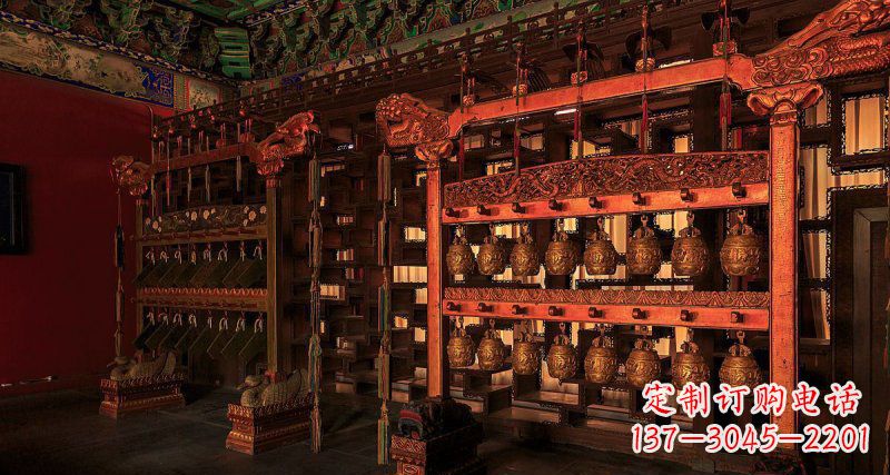长沙铜编钟古代乐器铜雕