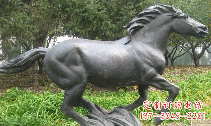 长沙铜雕奔马公园动物雕塑