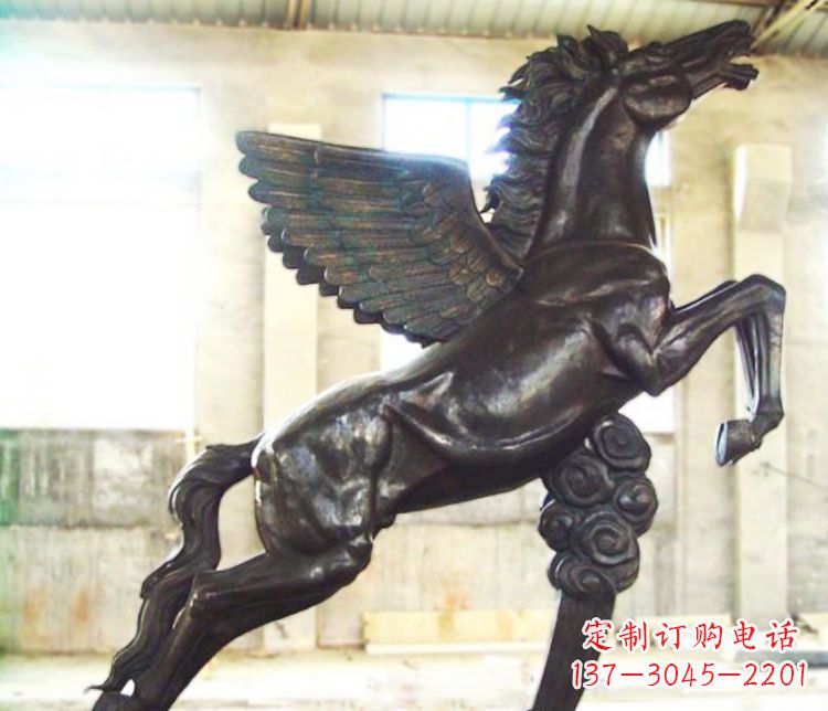 长沙铜雕奔跑飞马雕塑