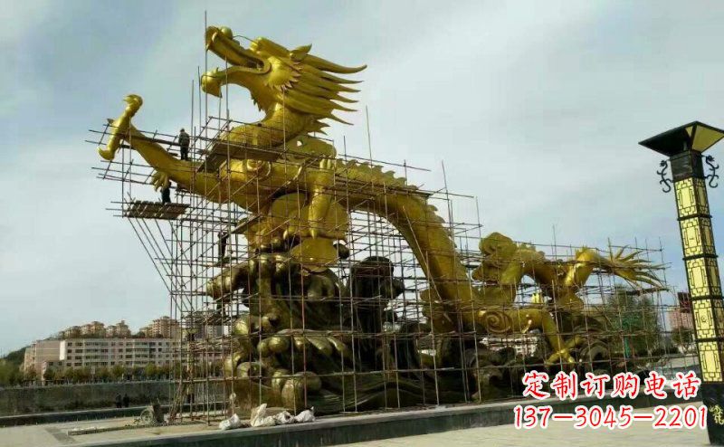 长沙铜雕广场神龙景观摆件
