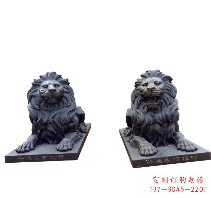 长沙铜雕汇丰狮子 (2)