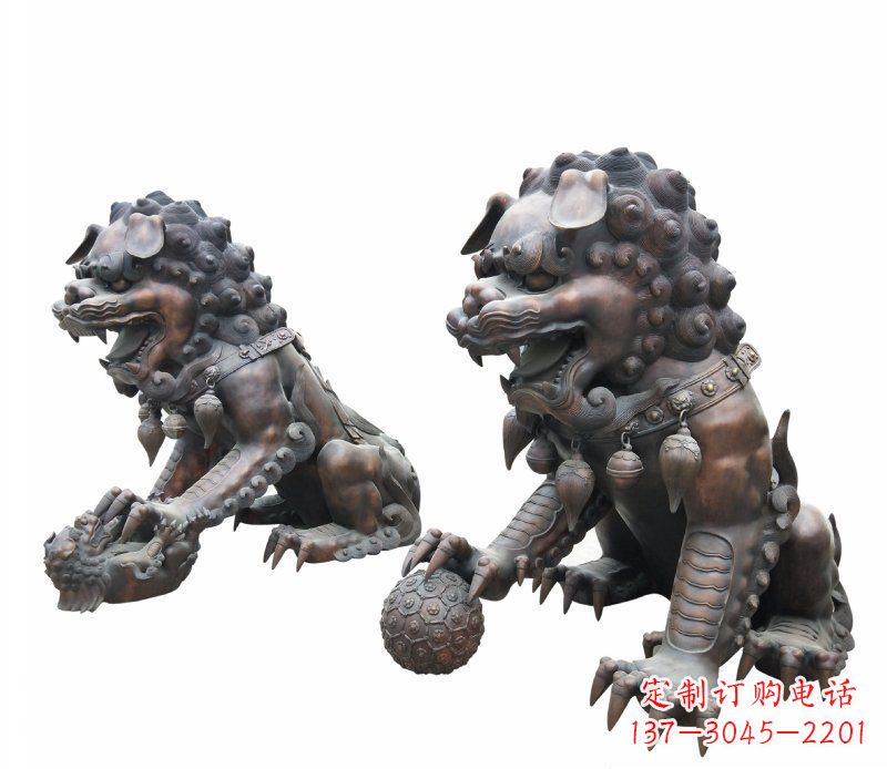 长沙铜雕酒店镇宅招财麒麟雕塑