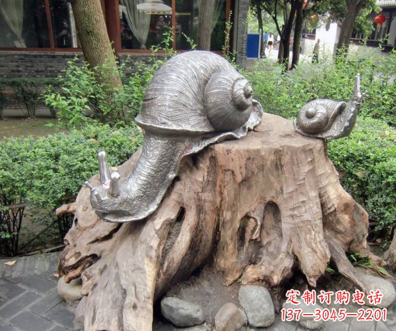 长沙铜雕母子蜗牛