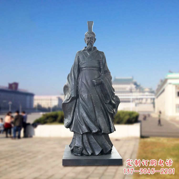 长沙铜雕屈原塑像