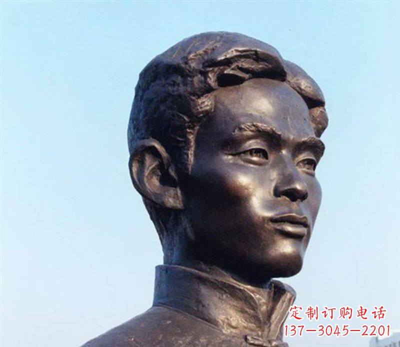 长沙铜雕人物头像