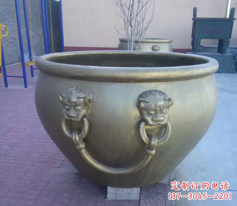 长沙铜雕水缸