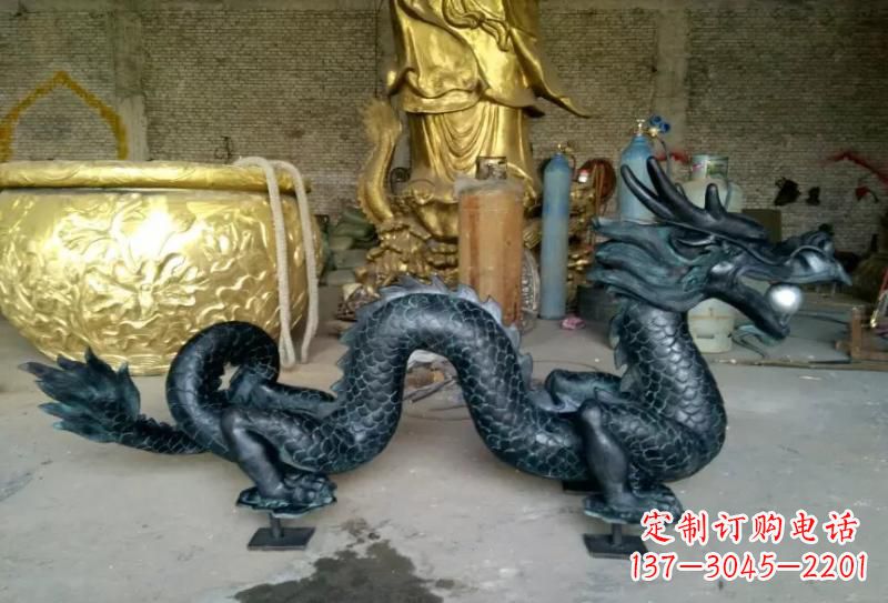 长沙铜雕双龙戏珠222