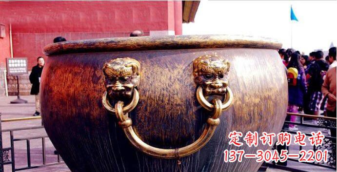 长沙铜雕水缸寺庙景观雕塑