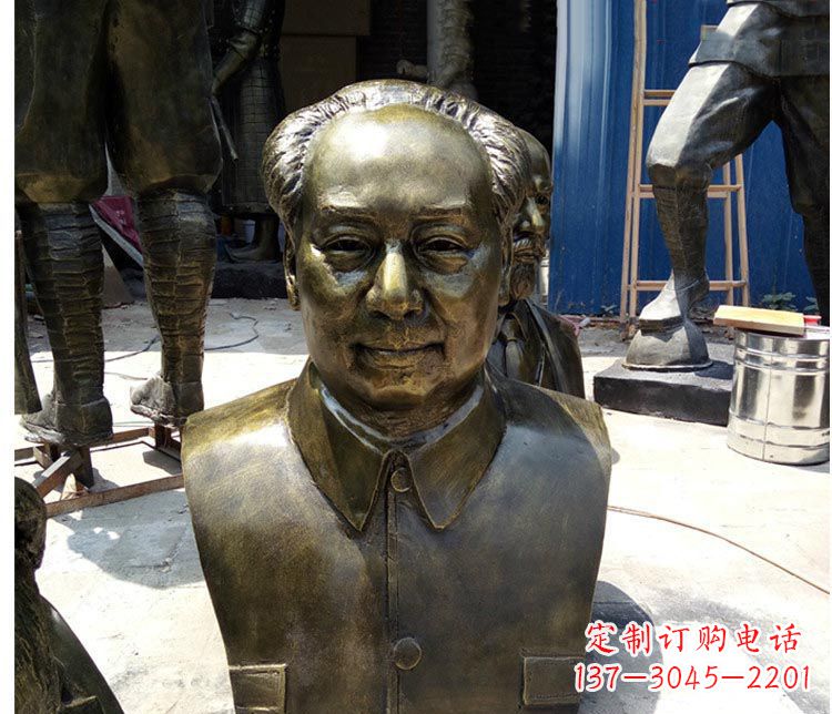 长沙铜雕伟人毛主席胸像