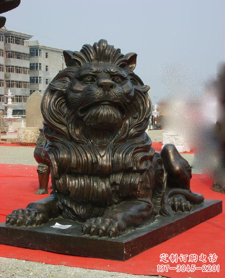 长沙铜雕西洋狮子222