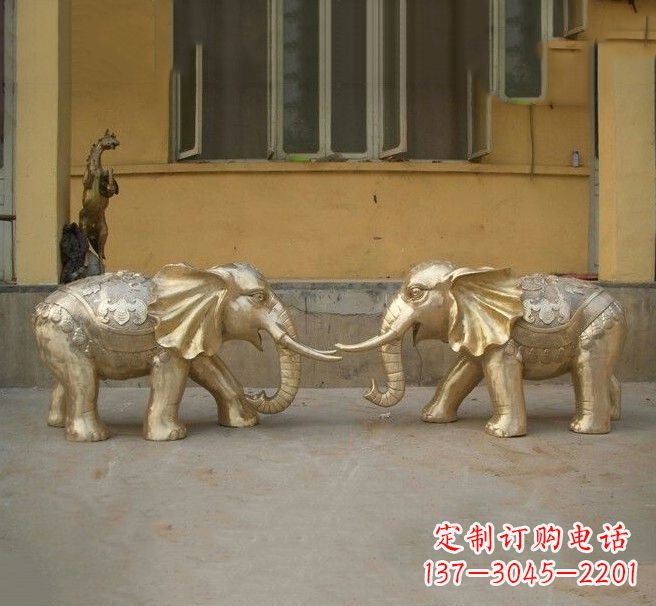 长沙铜雕招财小象