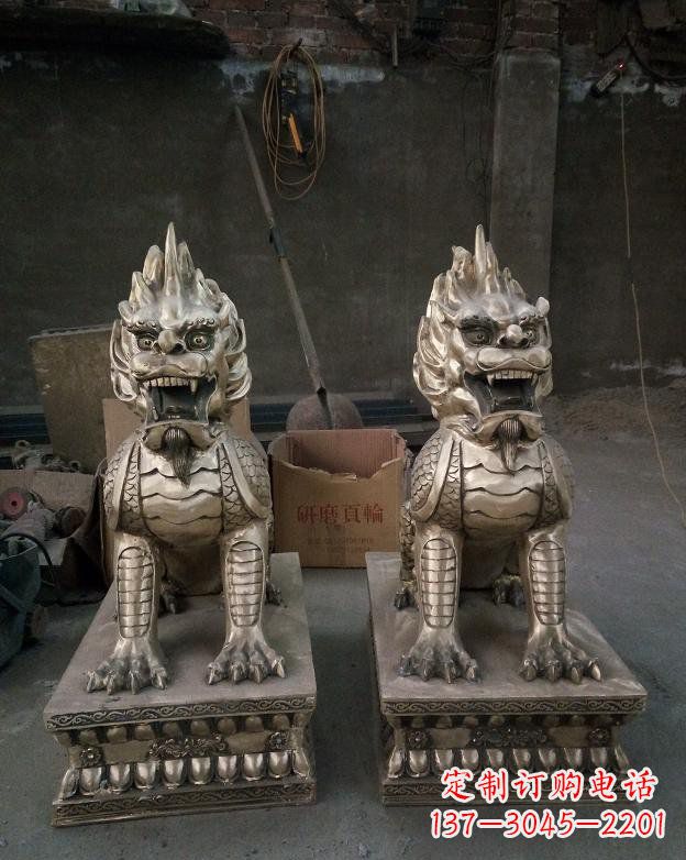 长沙铜雕镇宅麒麟