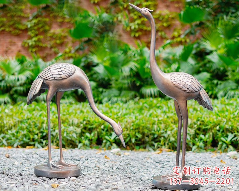 长沙推荐仿真仙鹤动物雕塑