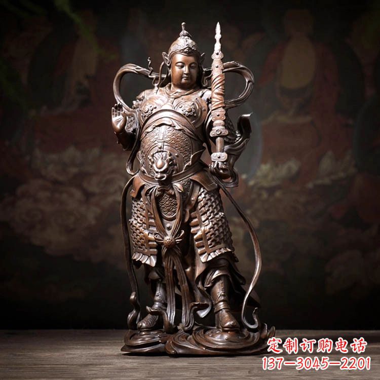 长沙托塔李靖天王铜雕