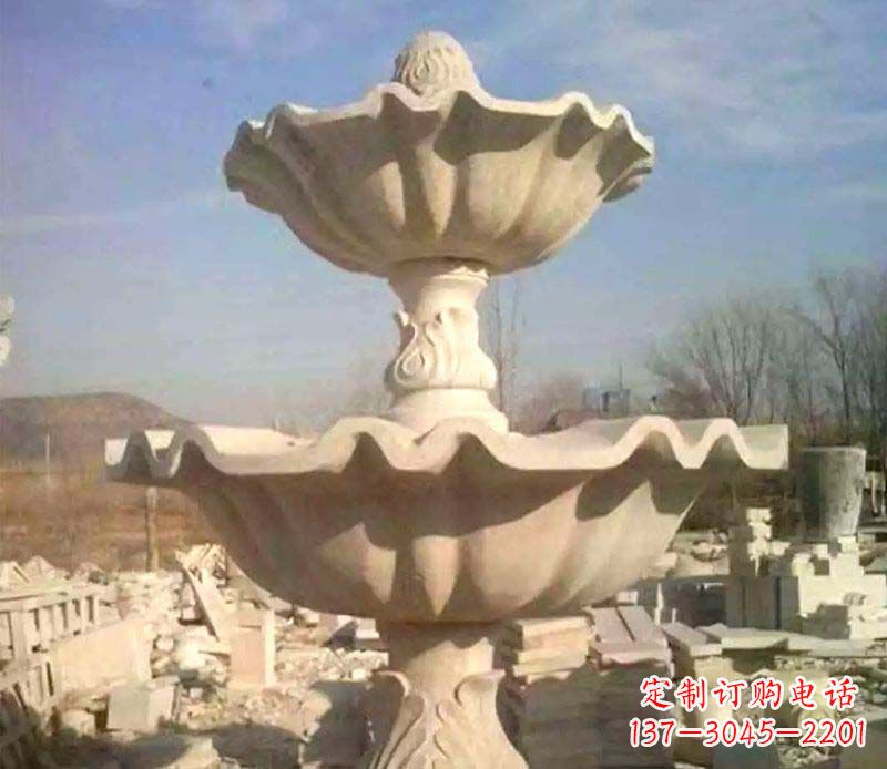 长沙晚霞红大型喷泉石雕