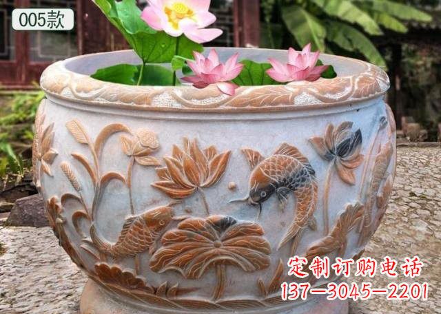 长沙晚霞红水缸鱼缸雕塑