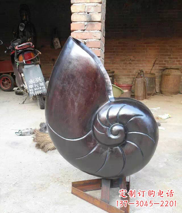 长沙蜗牛公园景观动物铜雕