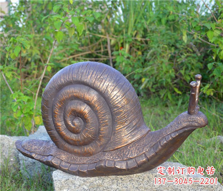 长沙蜗牛铜雕塑