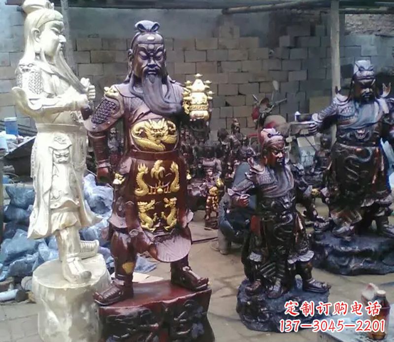 长沙武财神提刀关公铜雕