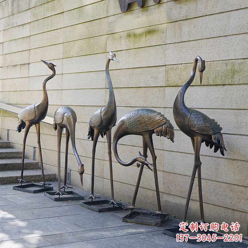 长沙仙鹤不锈钢雕塑