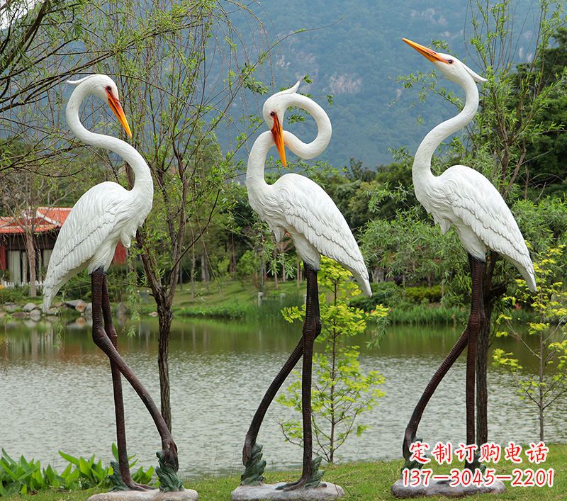 长沙仙鹤的雕塑