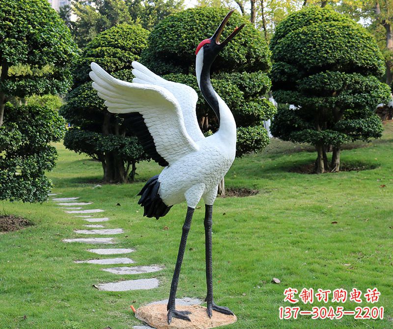 长沙仙鹤金属雕塑