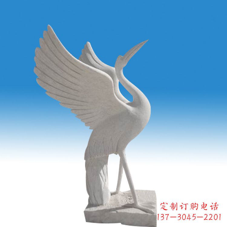 长沙仙鹤砂岩雕塑