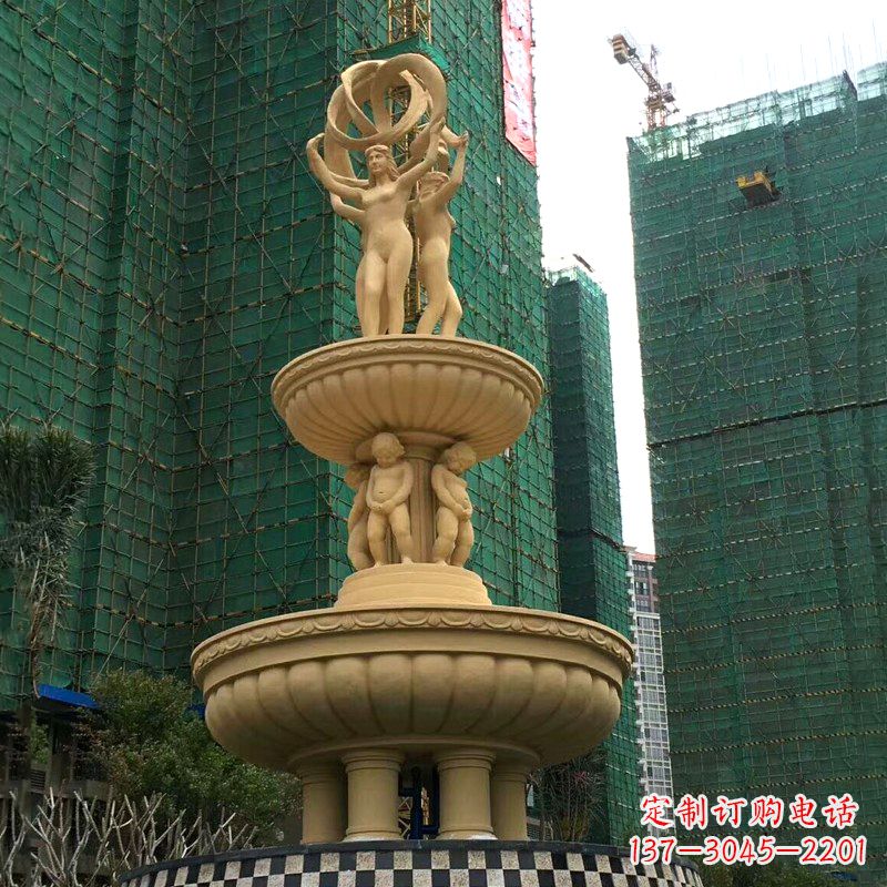 长沙小区大型欧式人物景观喷泉