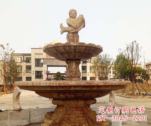 长沙小区景观欧式喷泉石雕