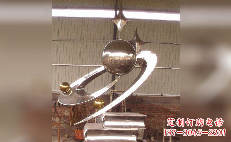 长沙校园不锈钢书籍雕塑