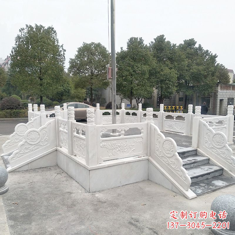 长沙校园广场石雕升旗台