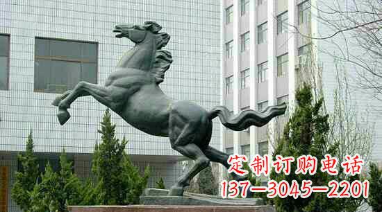长沙校园龙马精神铜雕