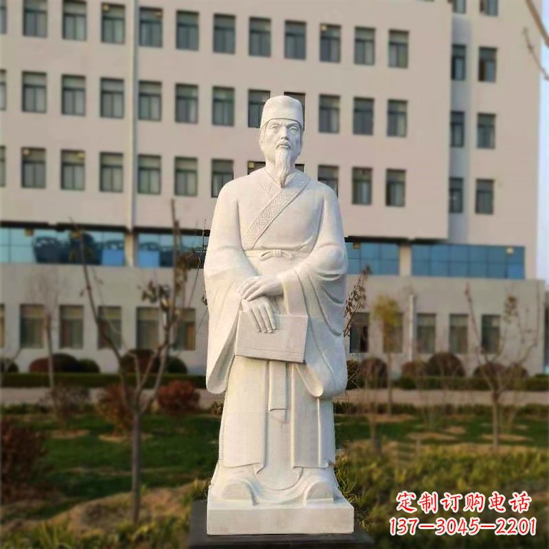 长沙校园名人汉白玉雕塑医院医学院古代著名人物雕像