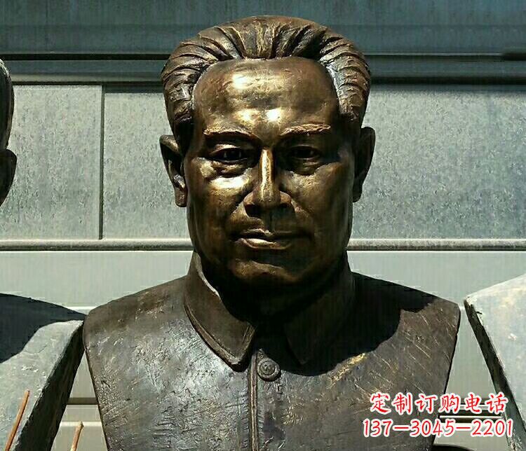 长沙校园周恩来胸像铜雕