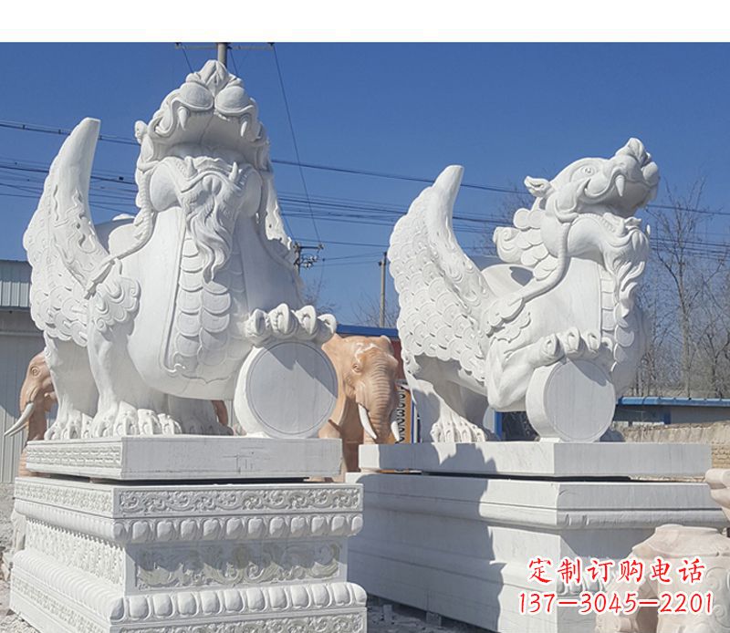 长沙獬豸法院门口神兽石雕