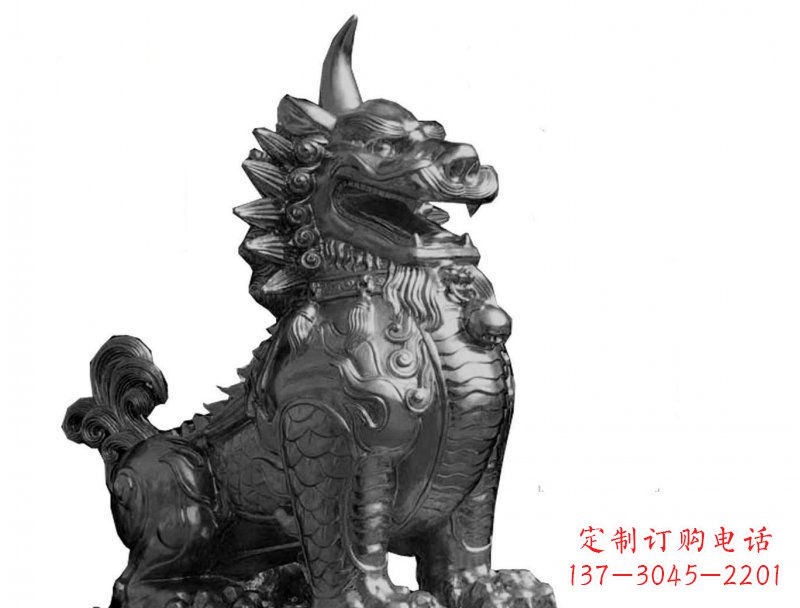 长沙獬豸法院景观铜雕