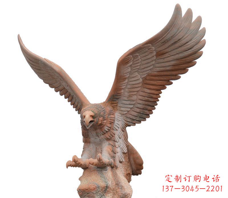 长沙雄鹰展翅石雕