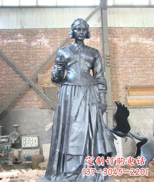 长沙医院校园西方名人南丁格尔铜雕
