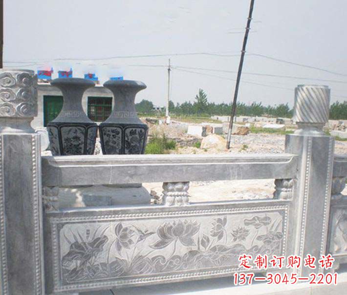 长沙园林仿古石栏板景观石雕 (3)