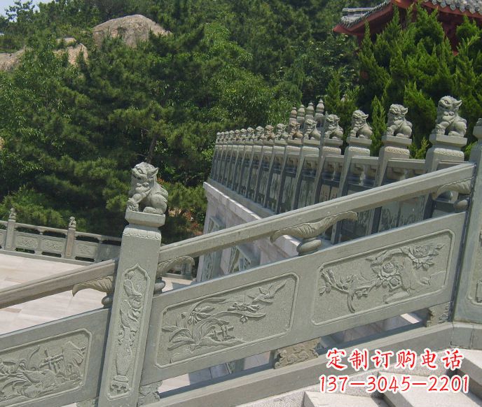 长沙园林仿古石栏板景观石雕 (4)